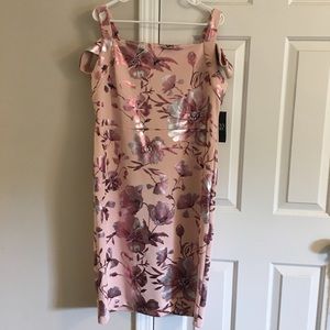 Pink floral shift dress, NY&Co, size XL
